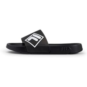 FILA Damen Slides MORRO BAY LUGO mit breitem Fußriemen, Schwarz (Black-Black), 38 FILA Damen Slides MORRO BAY LUGO mit breitem Fußriemen, Schwarz (Black-Black), 38