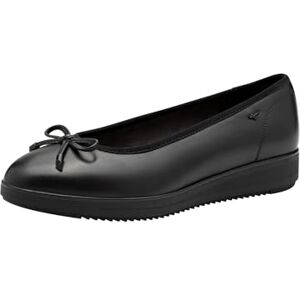 Tamaris Comfort Damen Ballerinas aus Leder mit Schleife, Schwarz (Black), 41 EU Tamaris Comfort Damen Ballerinas aus Leder mit Schleife, Schwarz (Black), 41 EU