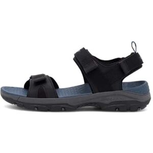 Skechers Tresmen Herren Sandalen, Schwarzes Mesh-Synthetik, 40 EU Skechers Tresmen Herren Sandalen, Schwarzes Mesh-Synthetik, 40 EU