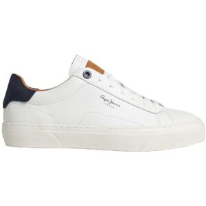 Pepe Jeans – Herren Sneaker – Yogi – Wildleder – Schnürverschluss – Modischer Low-Top Freizeitschuh White Bekleidungsgröße 43 Pepe Jeans – Herren Sneaker – Yogi – Wildleder – Schnürverschluss – Modischer Low-Top Freizeitschuh White Bekleidungsgröße 43