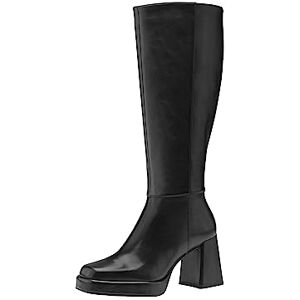 Tamaris Damen Langschaft-Stiefel mit Absatz Leder Blockabsatz; BLACK/schwarz; 37 EU Tamaris Damen Langschaft-Stiefel mit Absatz Leder Blockabsatz; BLACK/schwarz; 37 EU