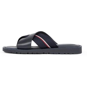 Tommy Hilfiger Herren Sandalen Core Criss aus Leder, Blau (Desert Sky), 40 Tommy Hilfiger Herren Sandalen Core Criss aus Leder, Blau (Desert Sky), 40