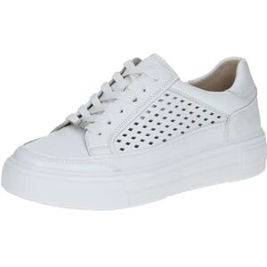 CAPRICE Damen Plateau Sneaker aus Leder mit Lochmuster, Weiß (White Nappa), 39 EU CAPRICE Damen Plateau Sneaker aus Leder mit Lochmuster, Weiß (White Nappa), 39 EU