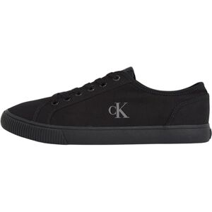 Calvin Herren Vulcanized Sneaker Canvas Low Top, Schwarz (Triple Black), 43 Calvin Herren Vulcanized Sneaker Canvas Low Top, Schwarz (Triple Black), 43
