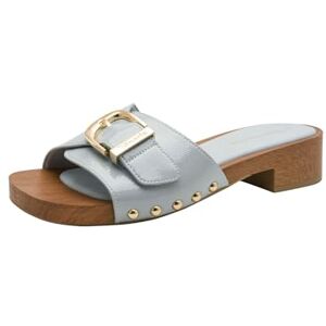 Tamaris Damen Pantolette mit Keilabsatz, blau, 40 EU Tamaris Damen Pantolette mit Keilabsatz, blau, 40 EU