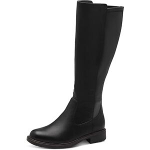 Jana Damen Hohe Stiefel ohne Absatz mit Reißverschluss Vegan, Schwarz (Schwarz), 42 EU Jana Damen Hohe Stiefel ohne Absatz mit Reißverschluss Vegan, Schwarz (Schwarz), 42 EU
