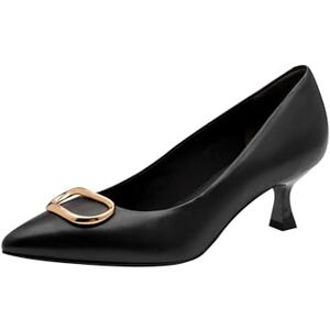 Tamaris Damen Pumps mit Stilettoabsatz Leder, schwarz, 39 EU Tamaris Damen Pumps mit Stilettoabsatz Leder, schwarz, 39 EU