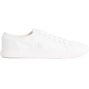Calvin Herren Low Top Canvas Vulkanisierte Sneaker, Weiß Triple Bright White, 42 1/3 EU Calvin Herren Low Top Canvas Vulkanisierte Sneaker, Weiß Triple Bright White, 42 1/3 EU