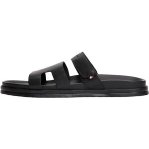 Tommy Hilfiger Herren Sandalen Adjustable Premium aus Leder, Schwarz (Black), 42 Tommy Hilfiger Herren Sandalen Adjustable Premium aus Leder, Schwarz (Black), 42