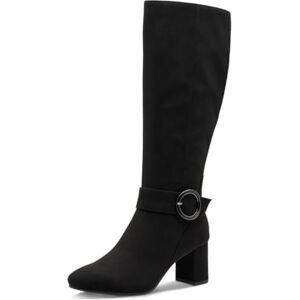 MARCO TOZZI Damen Stiefel mit Blockabsatz Elegant, Schwarz (Black), 41 EU MARCO TOZZI Damen Stiefel mit Blockabsatz Elegant, Schwarz (Black), 41 EU
