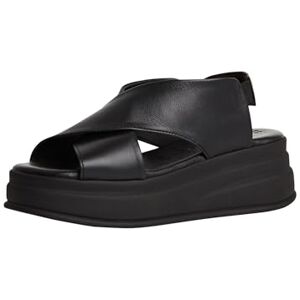 Tamaris Damen Sandalette mit Keilabsatz, schwarz, 38 EU Tamaris Damen Sandalette mit Keilabsatz, schwarz, 38 EU