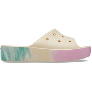 Crocs Herren Classic Platform Slide Badeschlappen, Vanilla/Multi, 41/42 EU Crocs Herren Classic Platform Slide Badeschlappen, Vanilla/Multi, 41/42 EU
