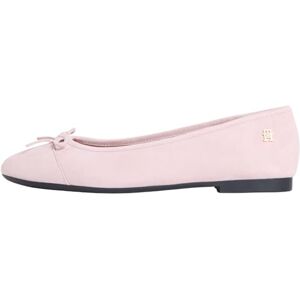 Tommy Hilfiger Damen Hilfiger Suede Ballerina FW0FW09357 Ballerinas, Pink (Foggy Pink), 38 EU Tommy Hilfiger Damen Hilfiger Suede Ballerina FW0FW09357 Ballerinas, Pink (Foggy Pink), 38 EU