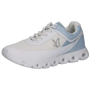 CAPRICE Damen Sneaker flach Sportlich Vegan, Blau (White/Lt.Blue), 39 EU CAPRICE Damen Sneaker flach Sportlich Vegan, Blau (White/Lt.Blue), 39 EU