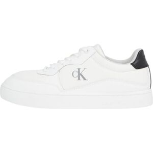 Calvin Herren Cupsole Sneaker Classic Tech Ripstop Low Top, Weiß (Bright White/Black), 45 Calvin Herren Cupsole Sneaker Classic Tech Ripstop Low Top, Weiß (Bright White/Black), 45