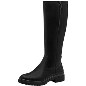 Tamaris Damen Langschaft-Stiefel Vegan; BLACK, EU 37 Tamaris Damen Langschaft-Stiefel Vegan; BLACK, EU 37