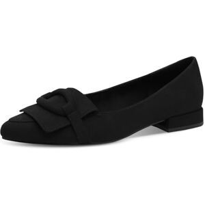 MARCO TOZZI Damen Ballerinas Spitz Kleiner Absatz, Schwarz (Black), 36 EU MARCO TOZZI Damen Ballerinas Spitz Kleiner Absatz, Schwarz (Black), 36 EU