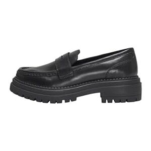 ONLY Damen Onlsonya Leather Loafer, Black, 41 EU ONLY Damen Onlsonya Leather Loafer, Black, 41 EU