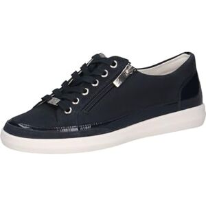 CAPRICE Damen Sneaker flach aus Leder mit Reißverschluss, Blau (Ocean Comb), 40.5 EU CAPRICE Damen Sneaker flach aus Leder mit Reißverschluss, Blau (Ocean Comb), 40.5 EU