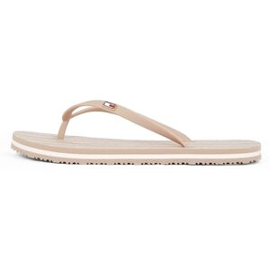 Tommy Hilfiger Damen Flip Flops Strap Beach Sandals mit Logo, Braun (Claystone), 36 Tommy Hilfiger Damen Flip Flops Strap Beach Sandals mit Logo, Braun (Claystone), 36