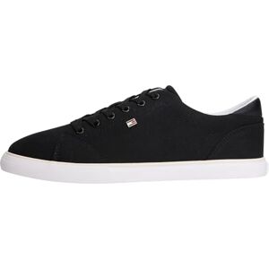Tommy Hilfiger Damen Th Low Profile Vulc Canvas FW0FW09102 Low-Top, Schwarz (Schwarz), Größe 38 Tommy Hilfiger Damen Th Low Profile Vulc Canvas FW0FW09102 Low-Top, Schwarz (Schwarz), Größe 38