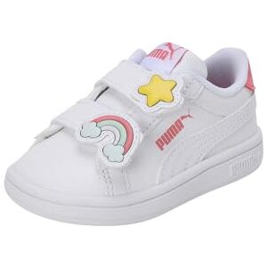 Puma Baby-Mädchen Smash 3.0 Badges V Inf Sneaker, White-Passionfruit, 22 EU Puma Baby-Mädchen Smash 3.0 Badges V Inf Sneaker, White-Passionfruit, 22 EU