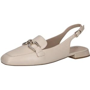 CAPRICE Damen Slingback-Loafer aus Leder Elegant, Cremefarben (Cream Perlato), 37 EU CAPRICE Damen Slingback-Loafer aus Leder Elegant, Cremefarben (Cream Perlato), 37 EU