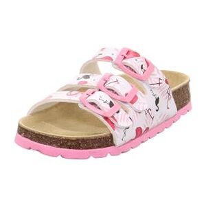 Superfit Mädchen Fussbettpantoffel Hausschuh, Weiß Rosa 1090, 24 EU Superfit Mädchen Fussbettpantoffel Hausschuh, Weiß Rosa 1090, 24 EU