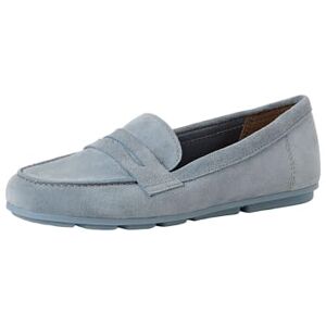 Tamaris Damen Loafer flach Leder, blau, 41 EU Tamaris Damen Loafer flach Leder, blau, 41 EU