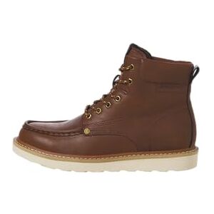 JACK & JONES Herren JFWARCHWAY PU MOC Boot Schnürstiefelette, Cognac, 46 EU JACK & JONES Herren JFWARCHWAY PU MOC Boot Schnürstiefelette, Cognac, 46 EU
