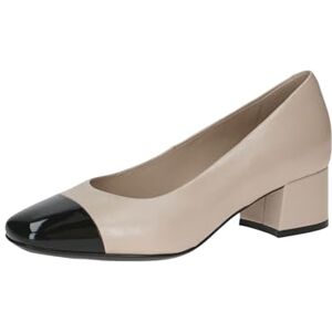 CAPRICE Damen Pumps Kleiner Absatz Elegant, Mehrfarbig (Beige/Black), 38 EU CAPRICE Damen Pumps Kleiner Absatz Elegant, Mehrfarbig (Beige/Black), 38 EU
