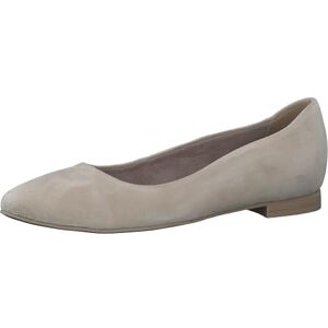 Tamaris Damen Ballerinas Leder Blockabsatz; Taupe/beige; 36 EU Tamaris Damen Ballerinas Leder Blockabsatz; Taupe/beige; 36 EU