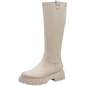 MARCO TOZZI Damen Stiefel mit Reißverschluss Elegant, Weiß (Ivory), 41 EU MARCO TOZZI Damen Stiefel mit Reißverschluss Elegant, Weiß (Ivory), 41 EU