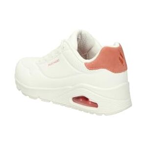Skechers Damen Uno Pop Back Sneakers, White Durabuck Coral Suede Trim, 40 EU Skechers Damen Uno Pop Back Sneakers, White Durabuck Coral Suede Trim, 40 EU
