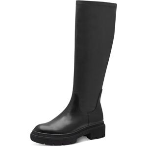 MARCO TOZZI Damen Hohe Stiefel ohne Absatz Kniehoch mit Plateau, Schwarz (Black), 39 EU MARCO TOZZI Damen Hohe Stiefel ohne Absatz Kniehoch mit Plateau, Schwarz (Black), 39 EU