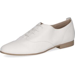 CAPRICE Damen Oxford aus Leder, Weiß (White Nappa), 38 CAPRICE Damen Oxford aus Leder, Weiß (White Nappa), 38
