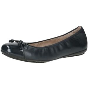 CAPRICE Damen Ballerinas aus Leder mit Lack, Blau (Ocean Comb), 36 EU CAPRICE Damen Ballerinas aus Leder mit Lack, Blau (Ocean Comb), 36 EU