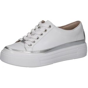 CAPRICE Damen Plateau Sneaker aus Leder zum Schnüren, Weiß (White Nappa Co), 38 EU CAPRICE Damen Plateau Sneaker aus Leder zum Schnüren, Weiß (White Nappa Co), 38 EU