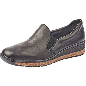 Rieker Frühjahr/Sommer, Damen Slipper, Schwarz (Schwarz 00), 41 EU (7.5 UK) Rieker Frühjahr/Sommer, Damen Slipper, Schwarz (Schwarz 00), 41 EU (7.5 UK)