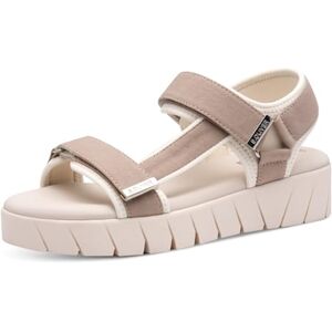 s.Oliver Damen Sandalen flach mit Klettverschluss Plateau, Braun (Taupe), 38 EU s.Oliver Damen Sandalen flach mit Klettverschluss Plateau, Braun (Taupe), 38 EU