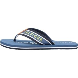 Tommy Hilfiger Herren Flip Flops Sporty Beach mit Gurtband-Riemen, Blau (Aegean Sea), 40 Tommy Hilfiger Herren Flip Flops Sporty Beach mit Gurtband-Riemen, Blau (Aegean Sea), 40