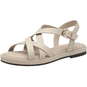 Tamaris Sandalette Damen Vegan Flach beige,EU 41 Tamaris Sandalette Damen Vegan Flach beige,EU 41
