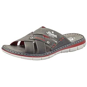 Rieker Frühjahr/Sommer, Herren Pantoletten, Grau (Anthrazit/Rauch 43), 41 EU (7.5 UK) Rieker Frühjahr/Sommer, Herren Pantoletten, Grau (Anthrazit/Rauch 43), 41 EU (7.5 UK)