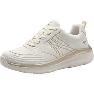 Tamaris Comfort Damen Sneaker flach mit Chunky-Sohle Vegan, Weiß (Offwhite), 40 EU Tamaris Comfort Damen Sneaker flach mit Chunky-Sohle Vegan, Weiß (Offwhite), 40 EU