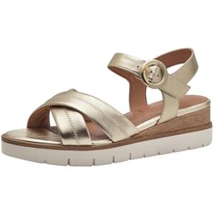 Tamaris Damen Sandalette mit Keilabsatz, metallic, 39 EU Tamaris Damen Sandalette mit Keilabsatz, metallic, 39 EU