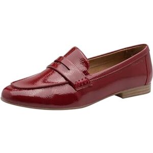 Tamaris Damen Loafer flach, rot, 40 EU Tamaris Damen Loafer flach, rot, 40 EU