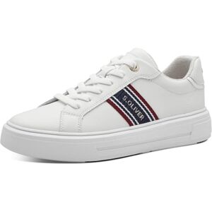 s.Oliver Damen Sneaker flach mit Schnürsenkeln Freizeit, Weiß (White), 39 EU s.Oliver Damen Sneaker flach mit Schnürsenkeln Freizeit, Weiß (White), 39 EU