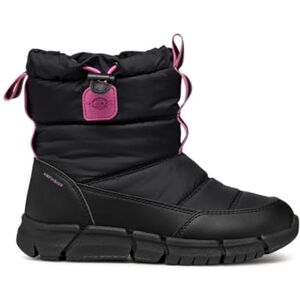Geox JUNIOR J FLEXYPER GIRL B AB SNOWBOOTS BLACK/FLUO FUCHSIA 34_EU Geox JUNIOR J FLEXYPER GIRL B AB SNOWBOOTS BLACK/FLUO FUCHSIA 34_EU