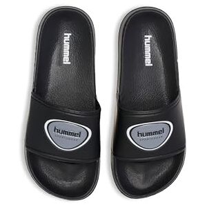 hummel Unisex Pool Badge Slide Sandal, Schwarz, 40 EU hummel Unisex Pool Badge Slide Sandal, Schwarz, 40 EU