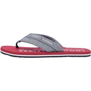 Tommy Hilfiger Herren Flip Flops Chambray Beach aus Leinen, Blau (Desert Sky), 48 Tommy Hilfiger Herren Flip Flops Chambray Beach aus Leinen, Blau (Desert Sky), 48